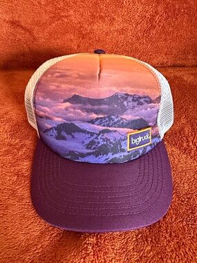 Big Truck mountain sunset Trucker Cap (W)